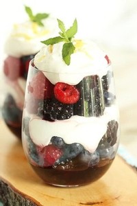 Red Wine Berry Parfait, made with Amethyst Sunset. Photo and recipe from The Suburban Soapbox.